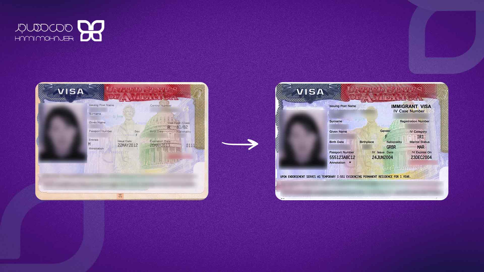 تبدیل ویزای توریستی آمریکا به اقامت دائم